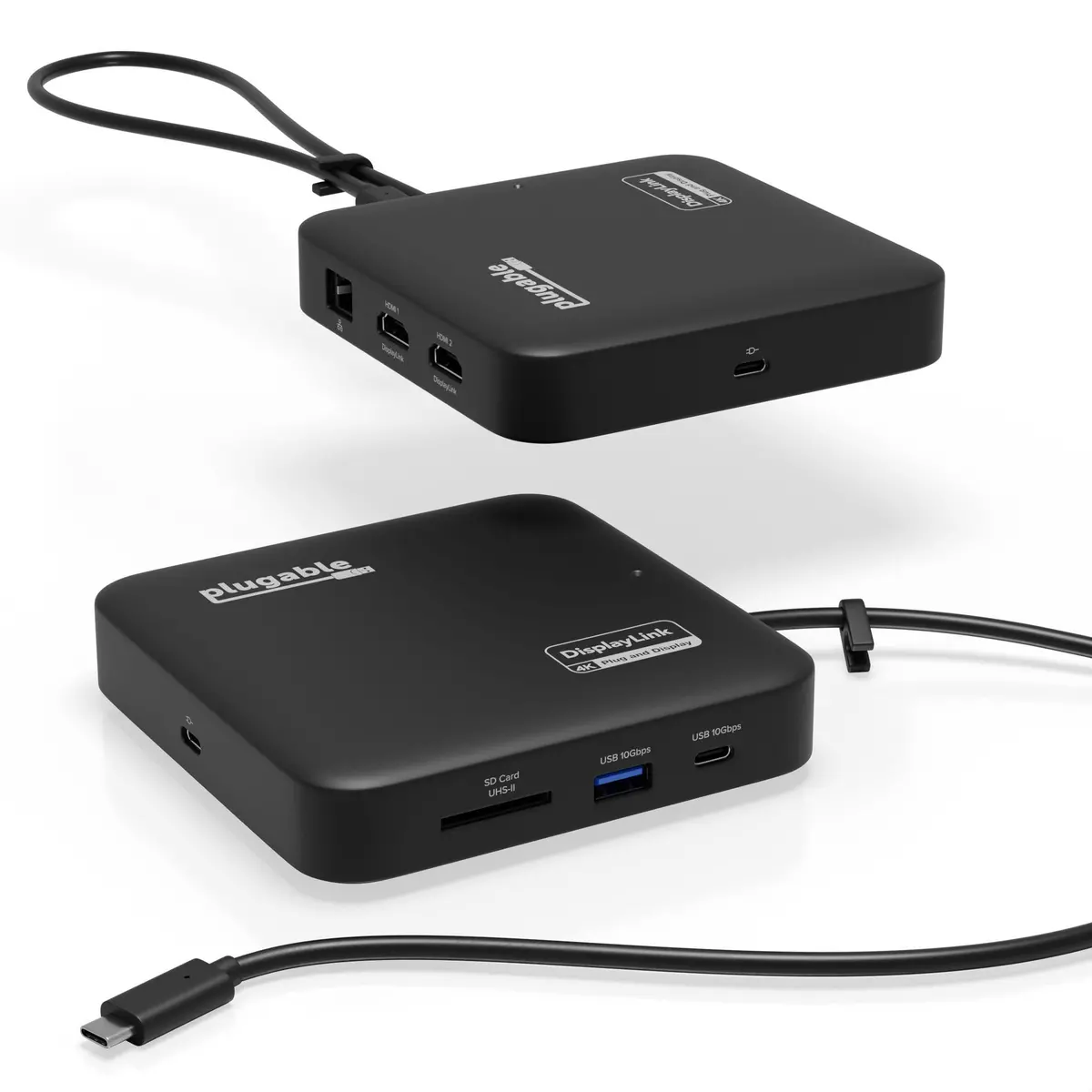 Plugable Usb-C Dual Hdmi Docking Station, 100W Pass Through Charging 1