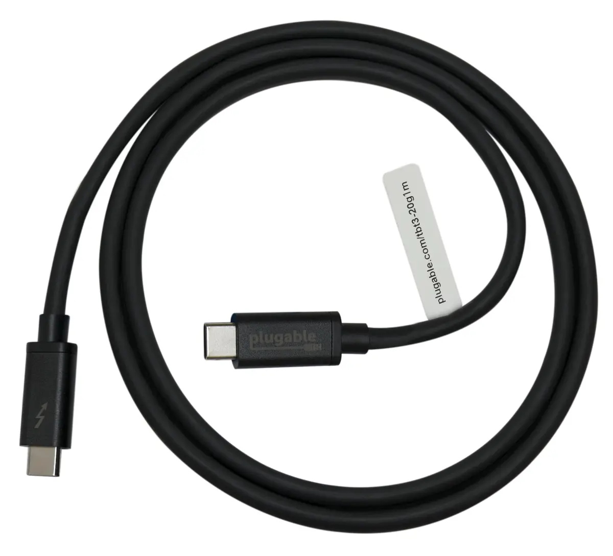 Plugable Thunderbolt 3 Cable (20Gbps, 3.3Ft/1M) 1