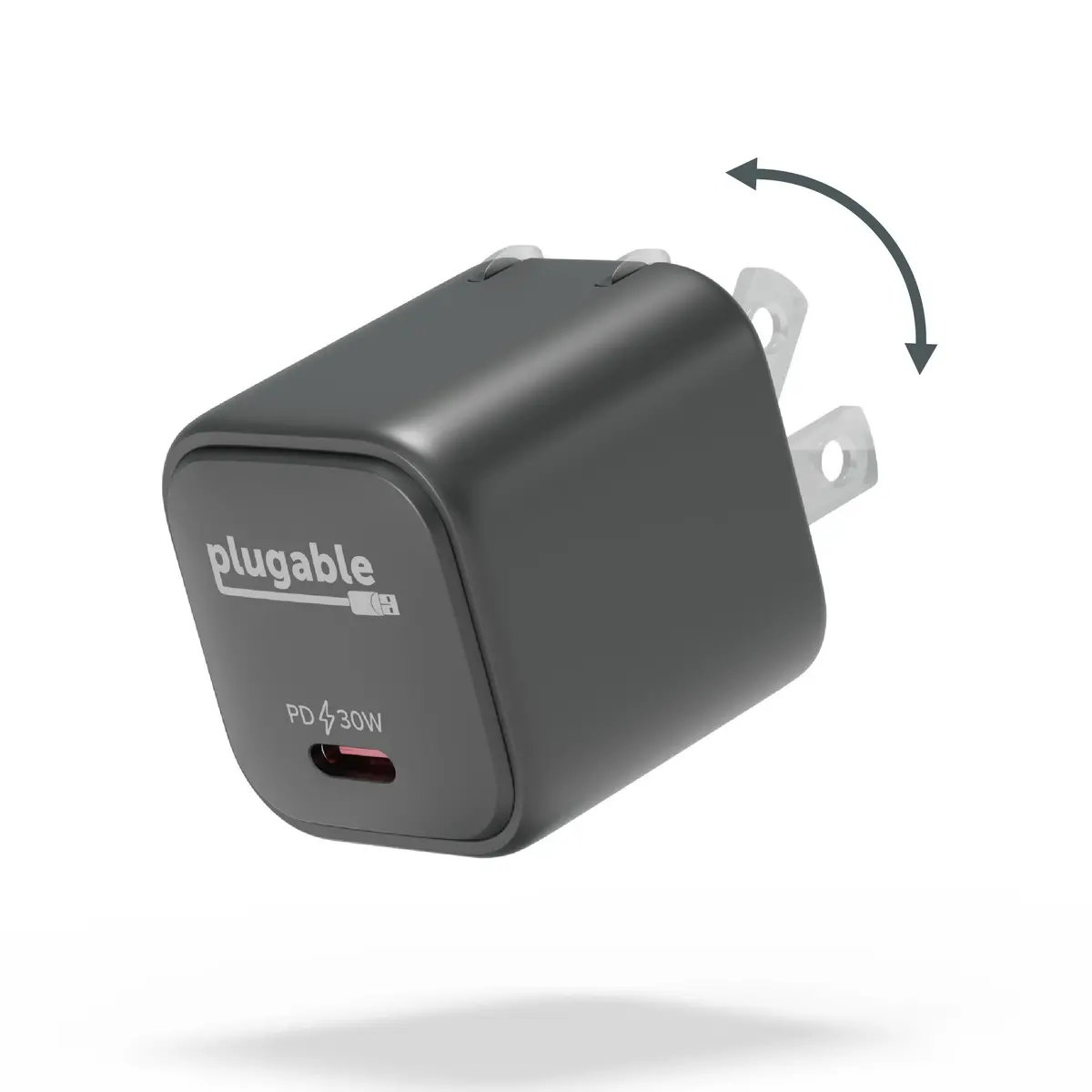 Plugable Gan Usb-C Charger Block, 30W - Black 1