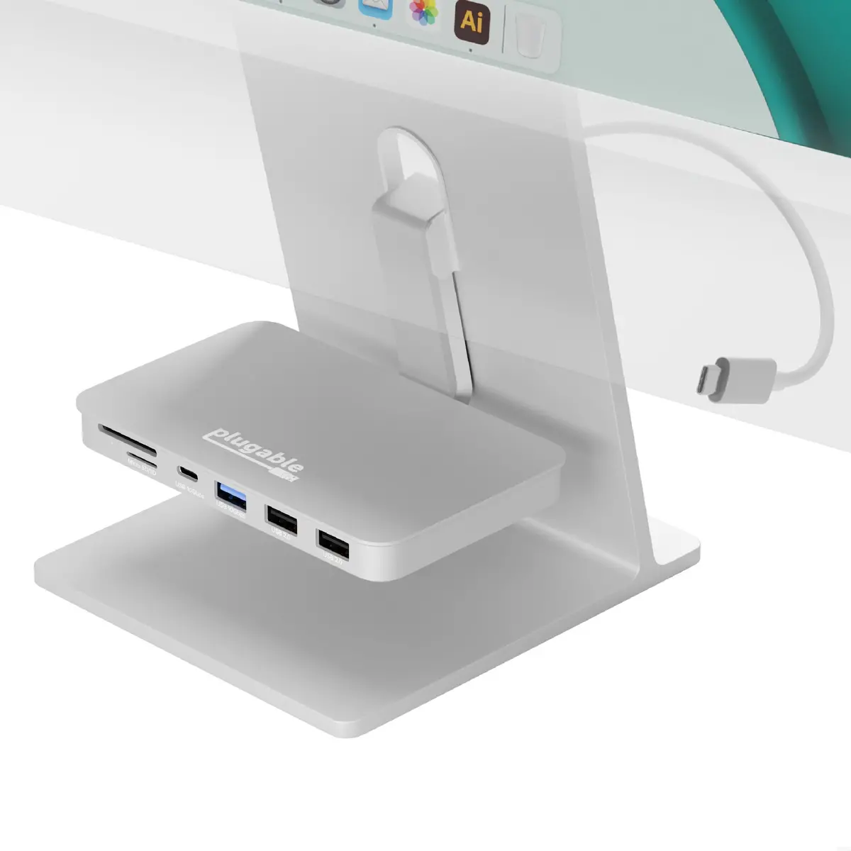 Plugable 6-In-1 Usb-C Hub For Imac 24 Inch 1