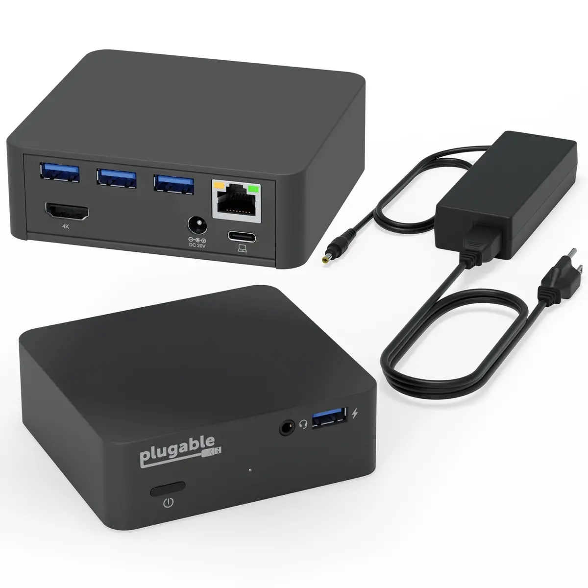 Plugable Usb-C Docking Station With Vesa Mount, 85W Laptop Charging 1
