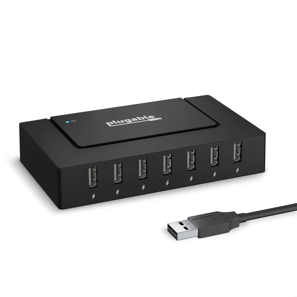 Plugable Usb 2.0 7-Port Hub With 60W Power Adapter 1