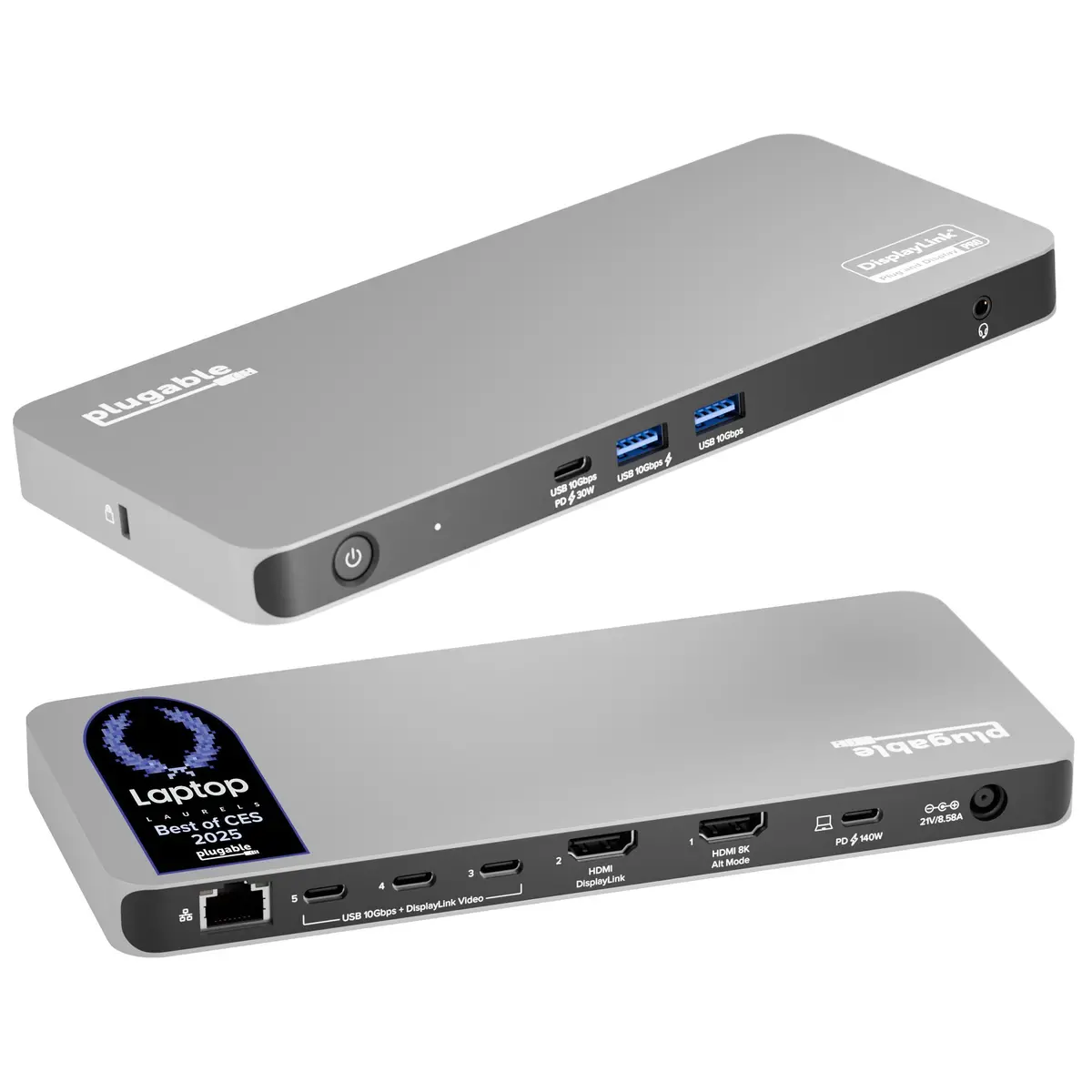 Plugable Usb-C 5-Display Docking Station With Hdmi 2.1 And 140W Charging 1