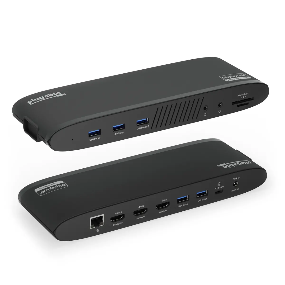 Plugable Usb-C Triple Monitor Docking Station With 3X Hdmi Ports, 100W Laptop Charging 1
