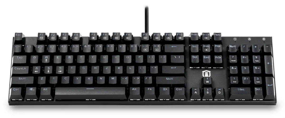 Plugable Full Size 104-Key Mechanical Keyboard With Blue-Style Switches 1