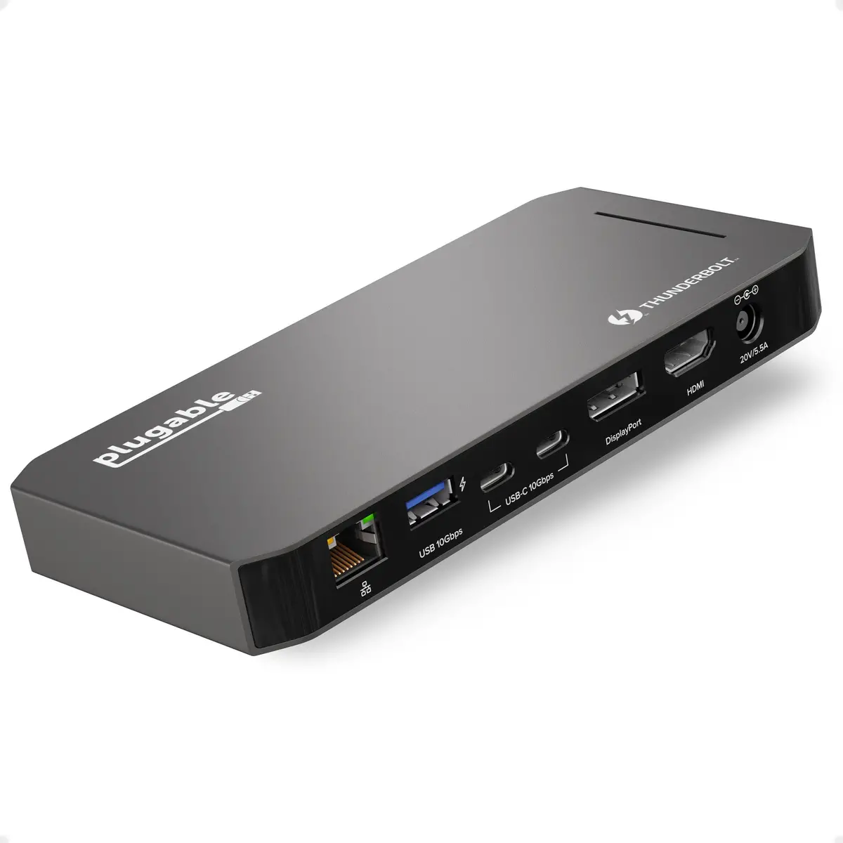 Plugable Thunderbolt™ Docking Station, Dual Hdmi With Displayport, 96W Charging 1