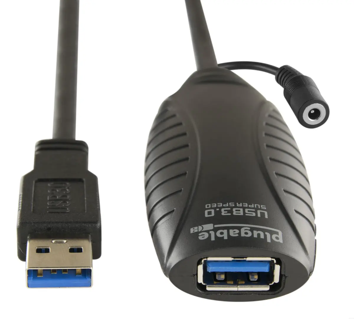 Plugable Usb 3.0 10M (32Ft) Extension Cable With Power Adapter And Back-Voltage Protection 1