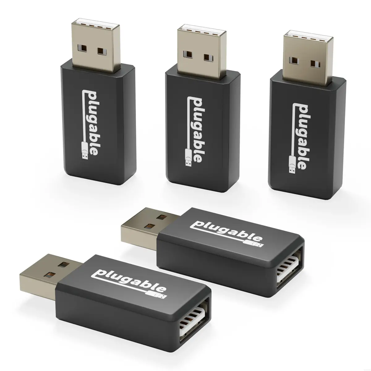 Plugable Usb Data Blocker, Protects Against Juice Jacking - 5 Pack 1