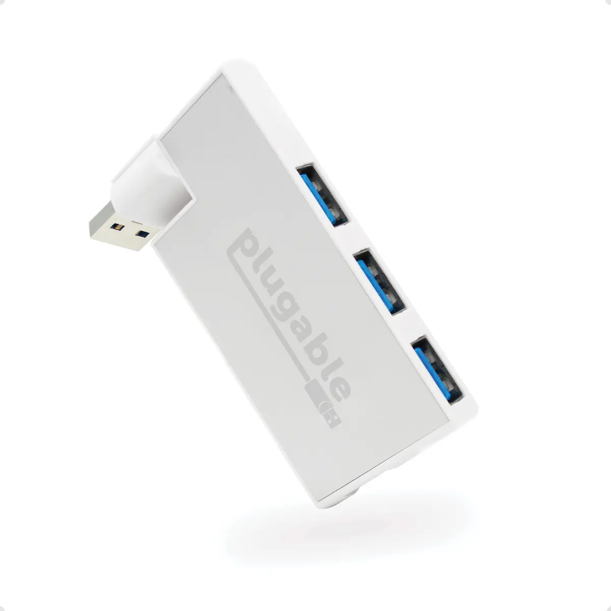 Plugable Rotating 4-Port Usb 3.0 Portable Bus Powered Hub 1