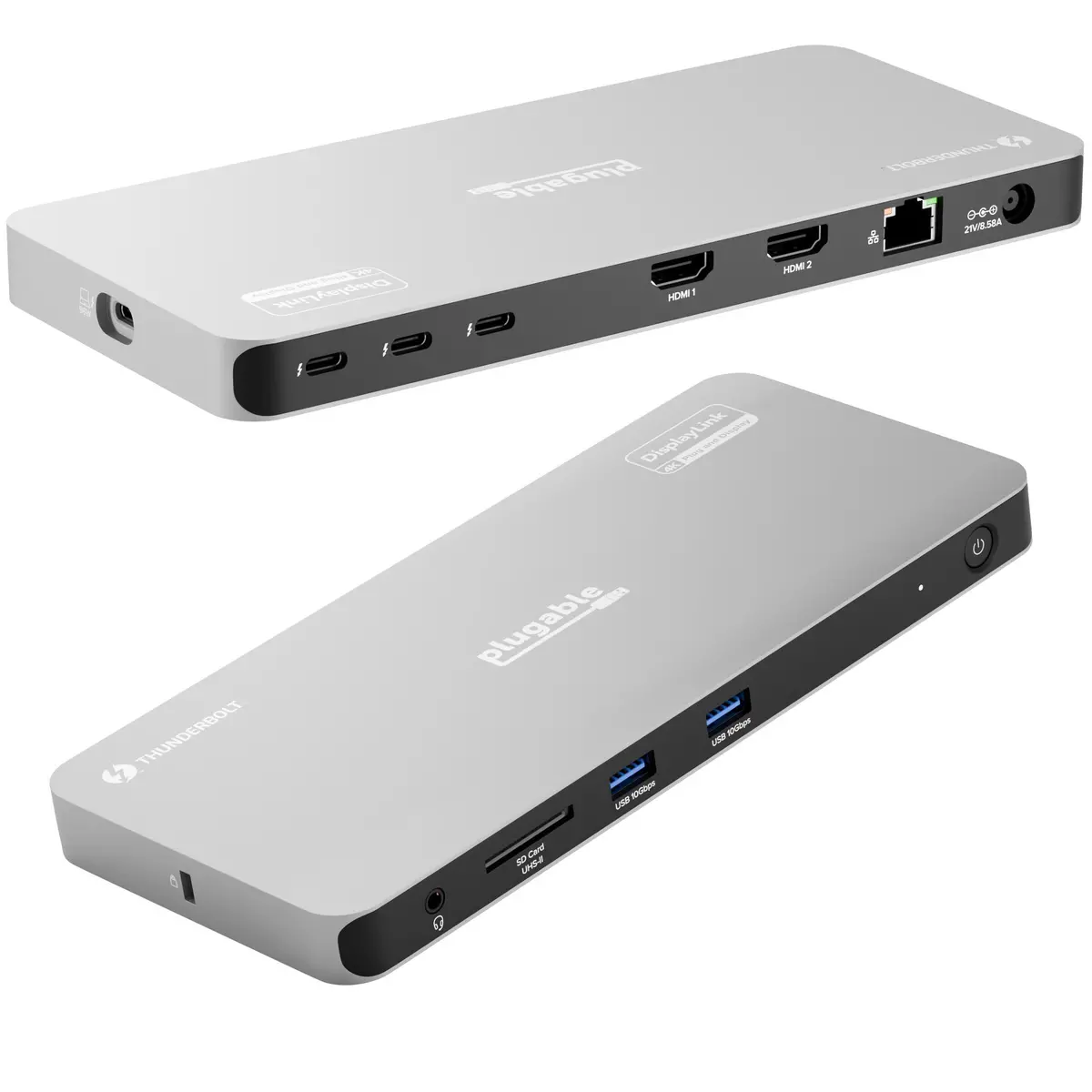 Plugable Thunderbolt 4 Docking Station For 4K Quad Monitors, 100W Laptop Charging 1