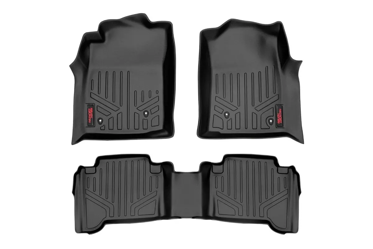 Floor Mats | Front And Rear | Toyota Tacoma 2Wd/4Wd | 2005-2011 | Rough Country | M-75113 1