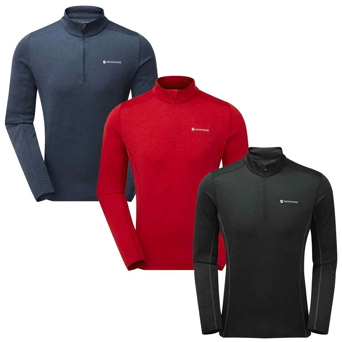 Montane Mens Dart Zip Neck T-Shirt 1