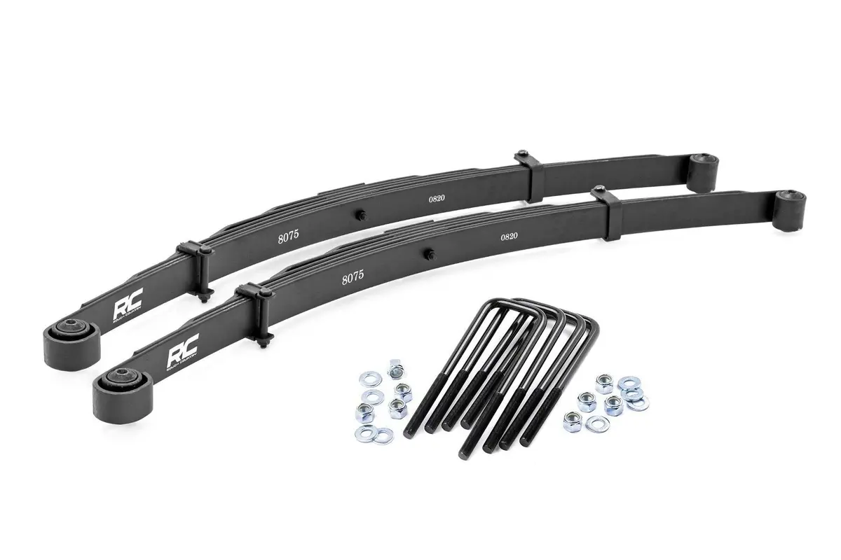 Rear Leaf Springs | 3.5" Lift | Pair | Toyota Tacoma 2Wd/4Wd | 2005-2022 | Rough Country | 8075Kit 1