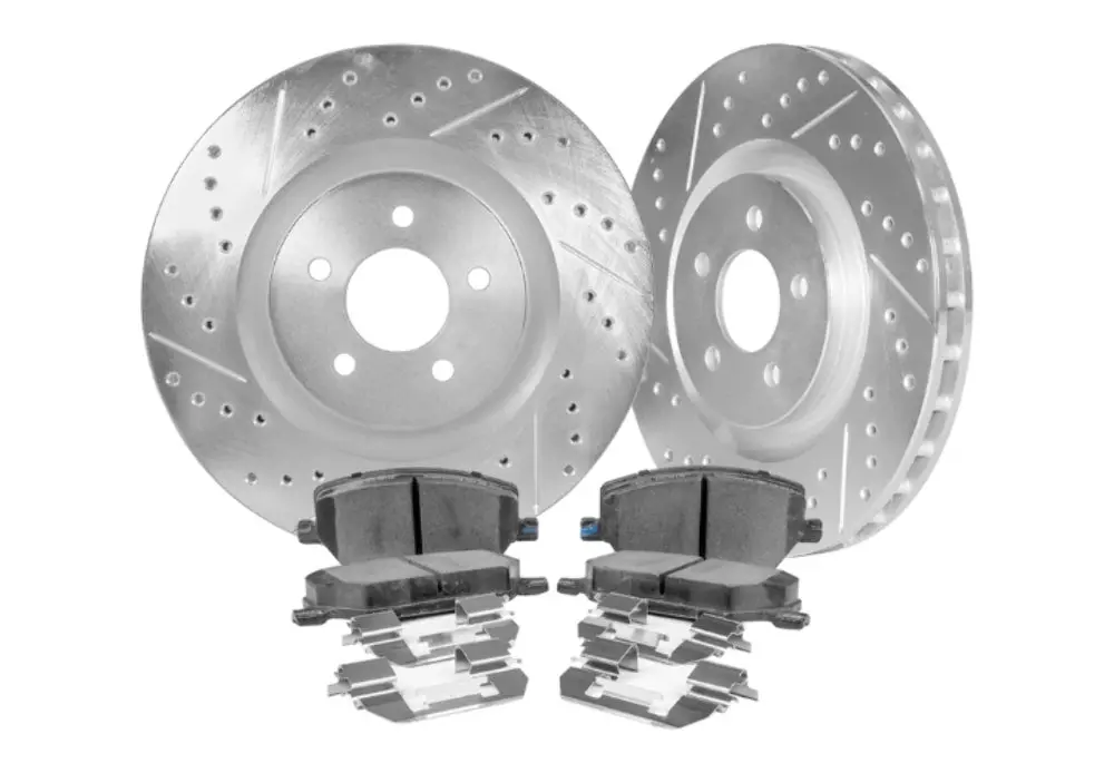 2003-2004 Infiniti Fx35 / Fx45 - Stillen Cross Drilled & Slotted 1-Pc Rotors [Rear](Set Of 2) - Nis71009 1