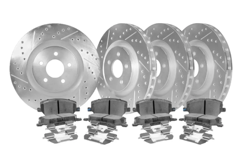 03/2005-03/2007 Nissan Titan - Stillen Cross Drilled & Slotted 1-Pc Rotors (Set Of 4) - Nis91015 1