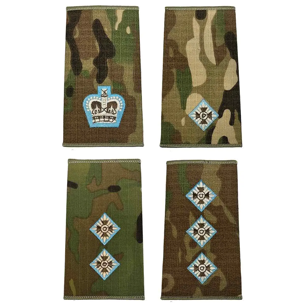 Parachute Regiment Officers Multicam Rank Slides (Pair) 5