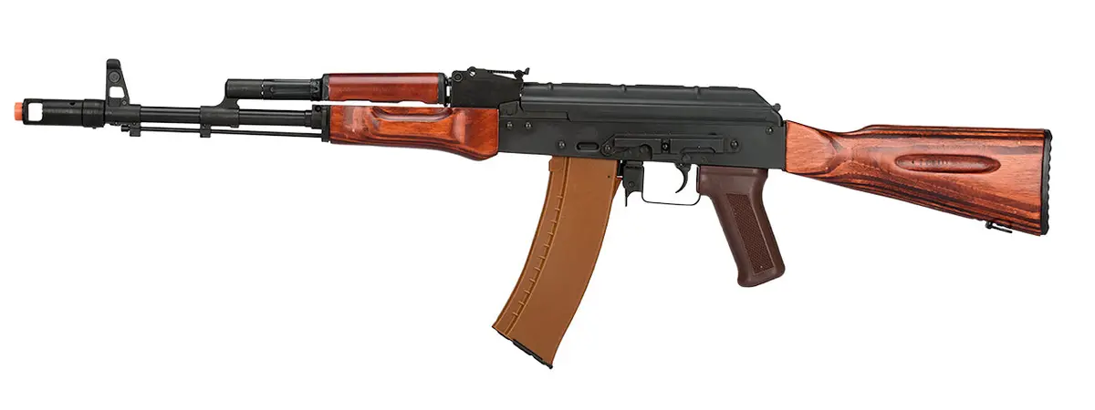 Lct Ak-74 Real Wood With Stamped Steel Receiver W/ Gate Aster (Lck74 Aeg) 1