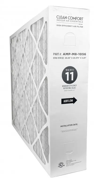 Clean Comfort Amp-M8-1056 - 20" X 25" X 5" Media Air Filter, Merv 11 1