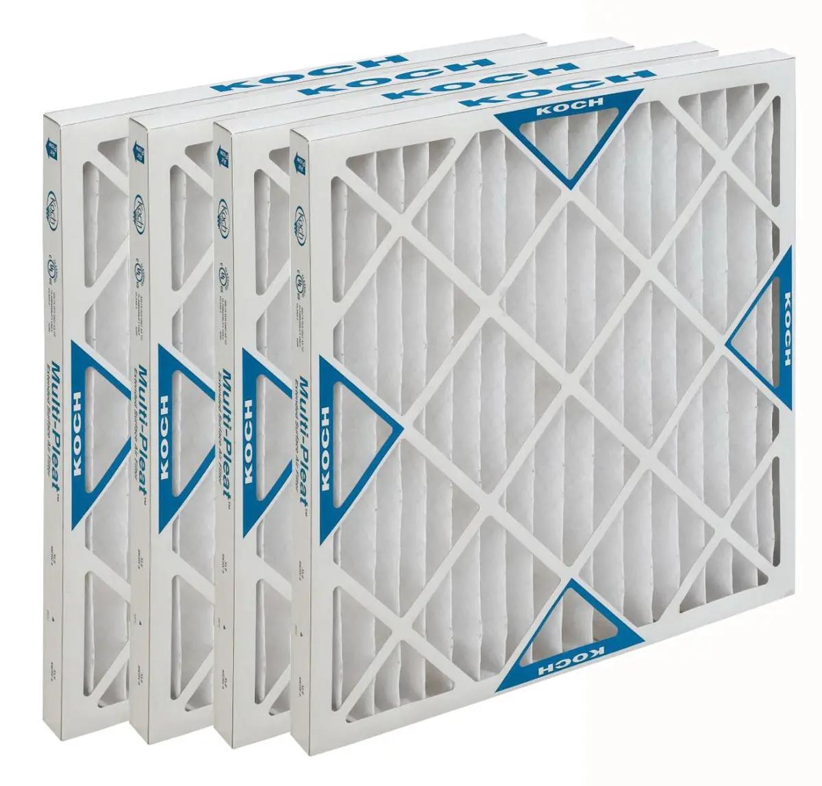 Koch 102-700-030 (4-Pack) - 20" X 25" X 4" Pleated Air Filter, Merv 8 1