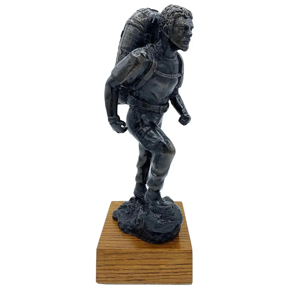 Pti Instructor With Bergen Bronze Resin Statue 1