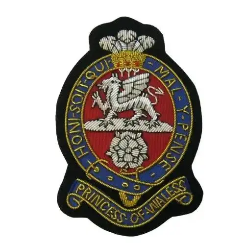 Princess Of Wales Royal Regiment Bullion Blazer Badge 1