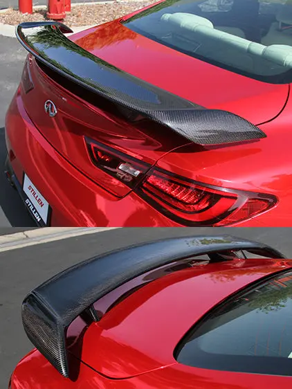 2017-2022 Infiniti Q60 - Stillen Rear Spoiler [Carbon Fiber] - Cf11239 1