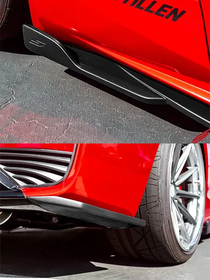 2017-2022 Infiniti Q60 - Stillen Side Skirts & Rear Corners [Unpainted] - Kb11236 1