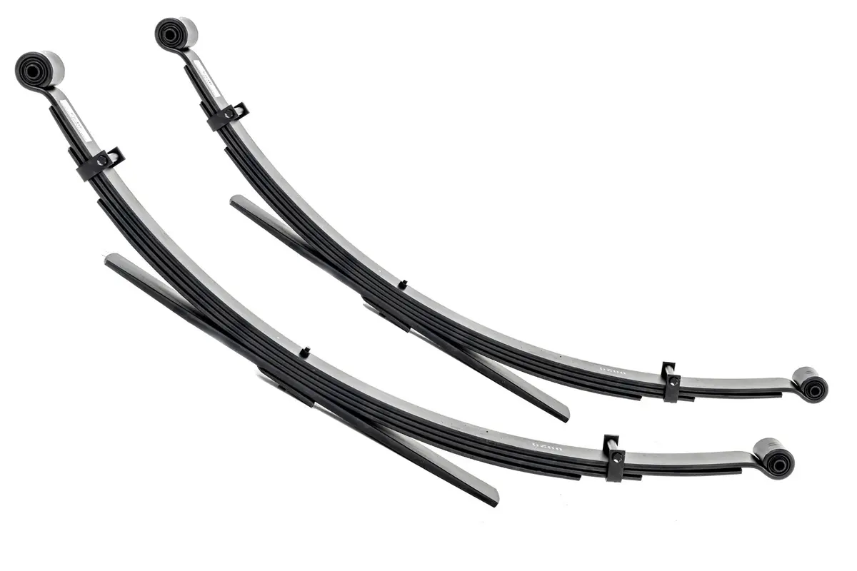 Rear Leaf Spings | 4" Lift | Pair | Ford Bronco/F-150 4Wd | 1980-1996 | Rough Country | 8029Kit 1