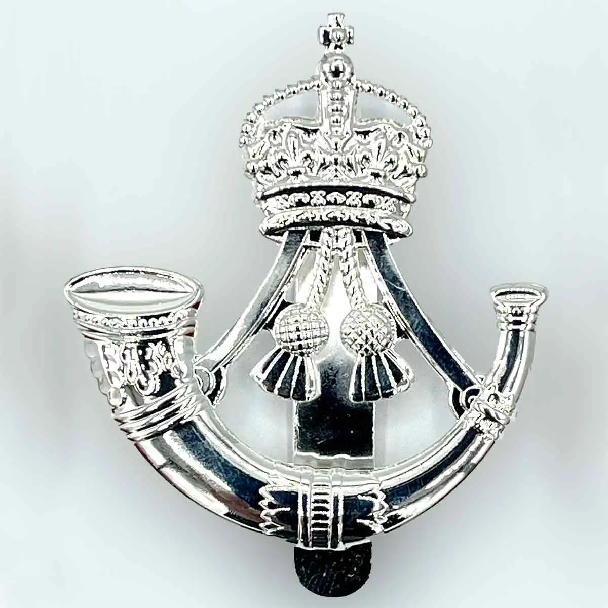 Rifles Regiment Cap Badge With Kings Tudor Crown 1