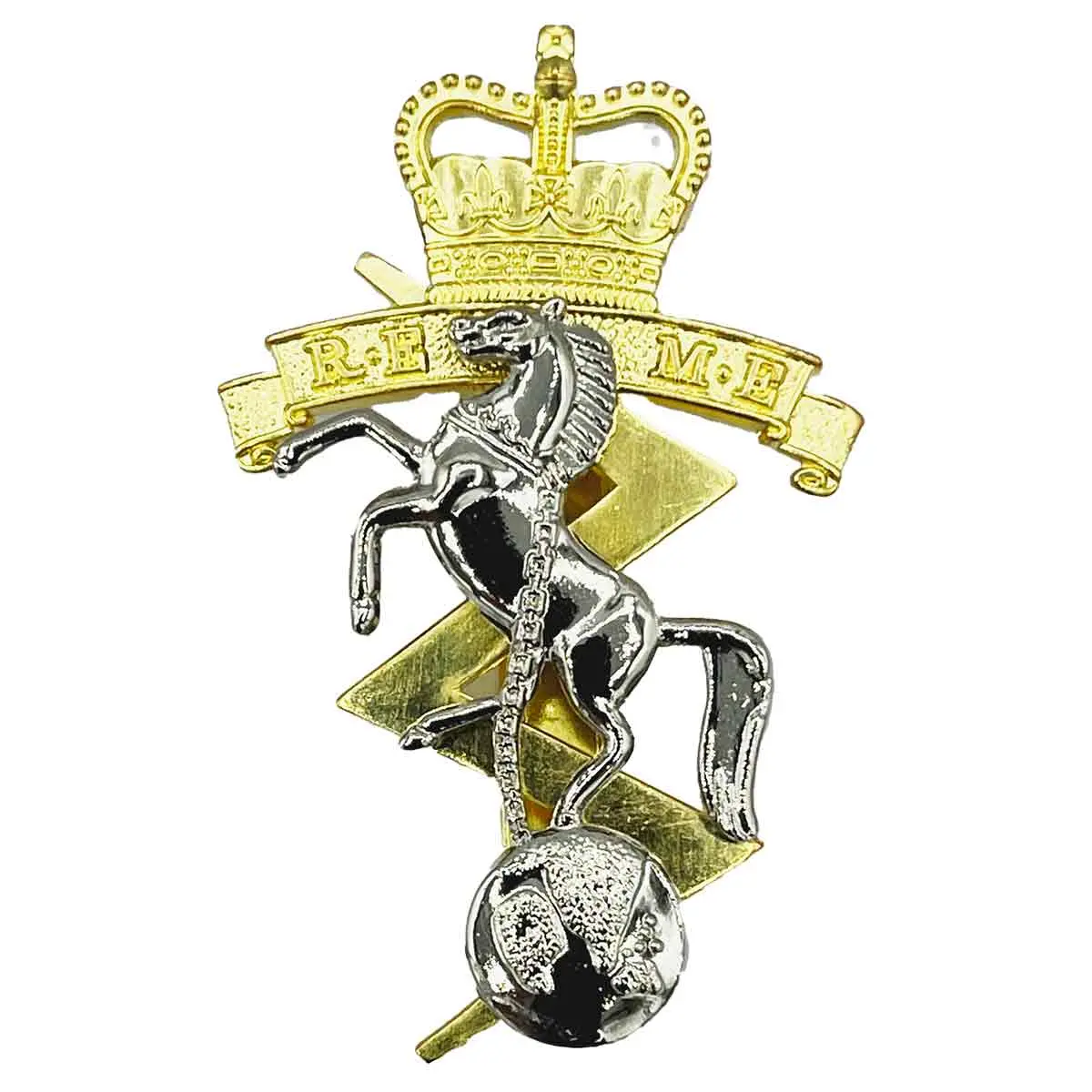 Royal Electrical & Mechanical Engineers Beret Cap Badge 1