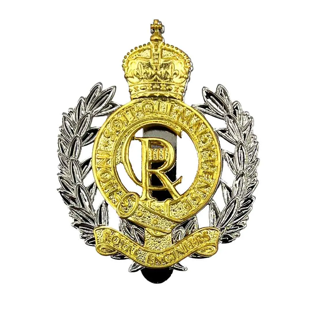 Royal Engineers Beret Cap Badge With Kings Tudor Crown 1