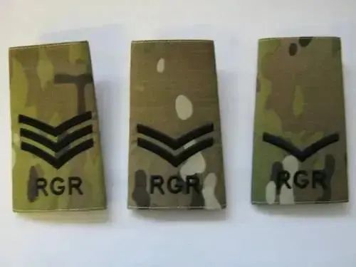 Royal Gurkha Rifles Multicam Rank Slides (Pair) 1