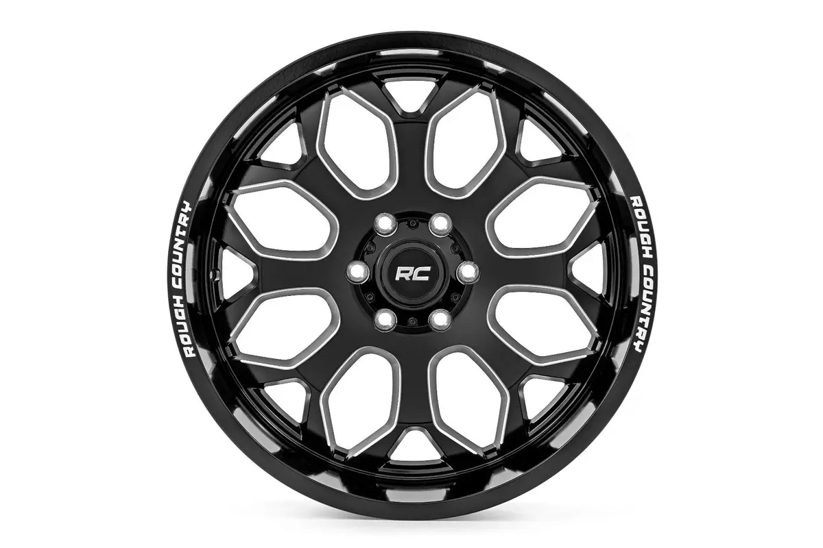 Rough Country 96 Series Wheel | One-Piece | Gloss Black | 20X10 | 6X5.5 | -19Mm | 2002-2006 | 96201012A 2