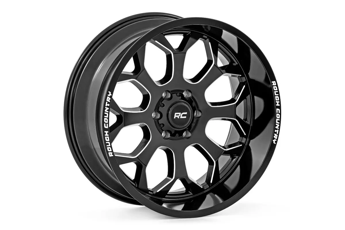 Rough Country 96 Series Wheel | One-Piece | Gloss Black | 20X10 | 6X135 | -19Mm | 2009-2022 |  96201017 1