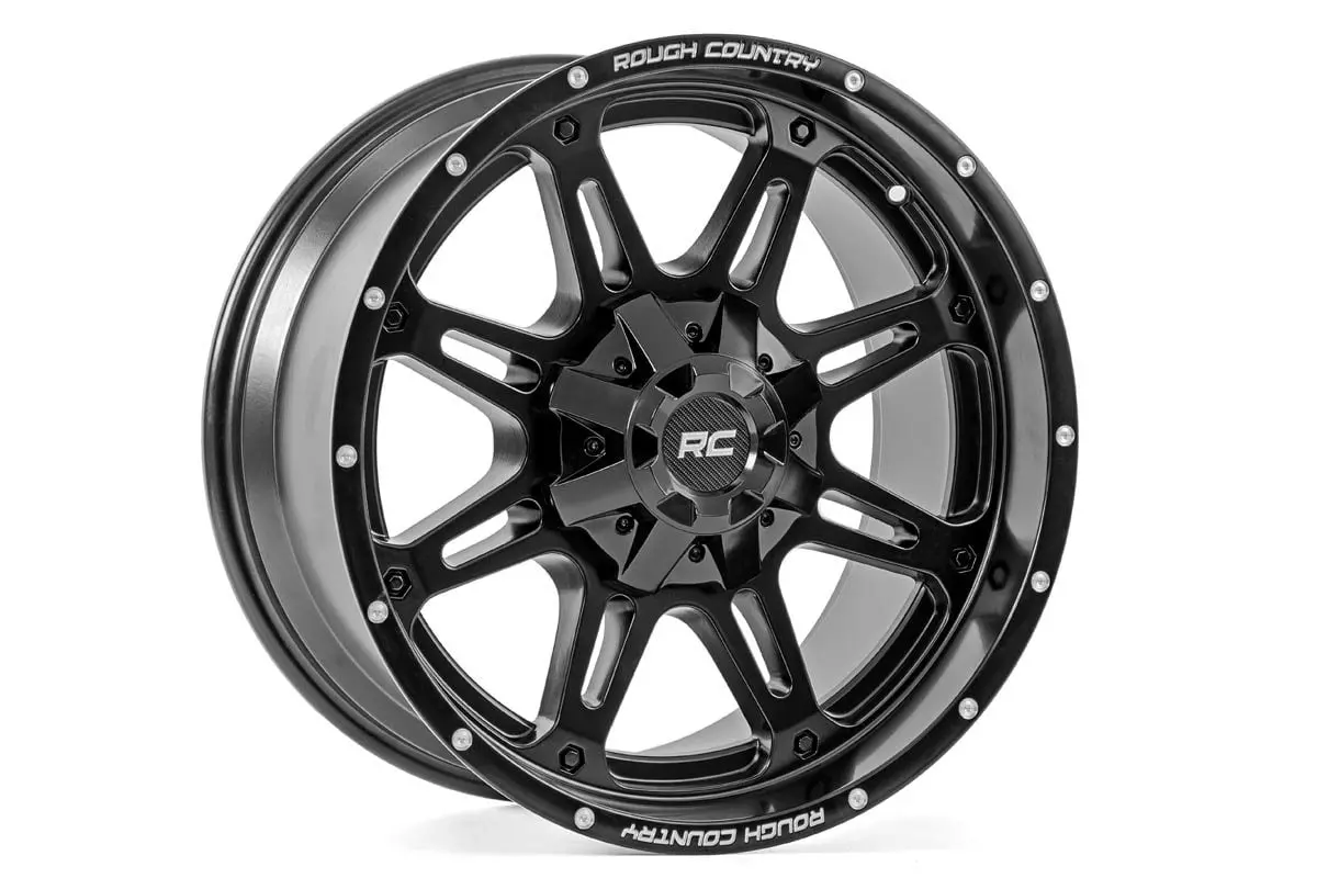 Rough Country 94 Series Wheel | One-Piece | Matte Black | 20X9 | 6X5.5/6X135 | 0Mm | 2002-2006 |  94209012 1