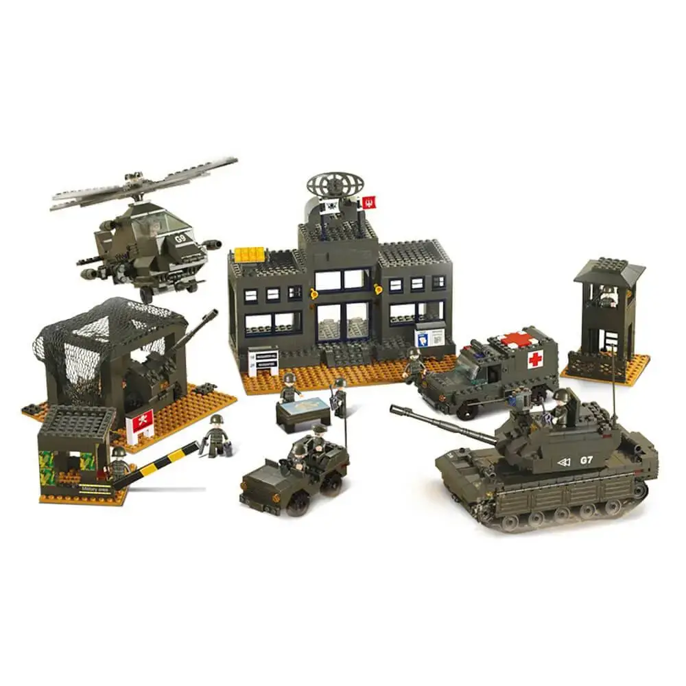 Sluban Army Headquarters Set M38-B7100 1