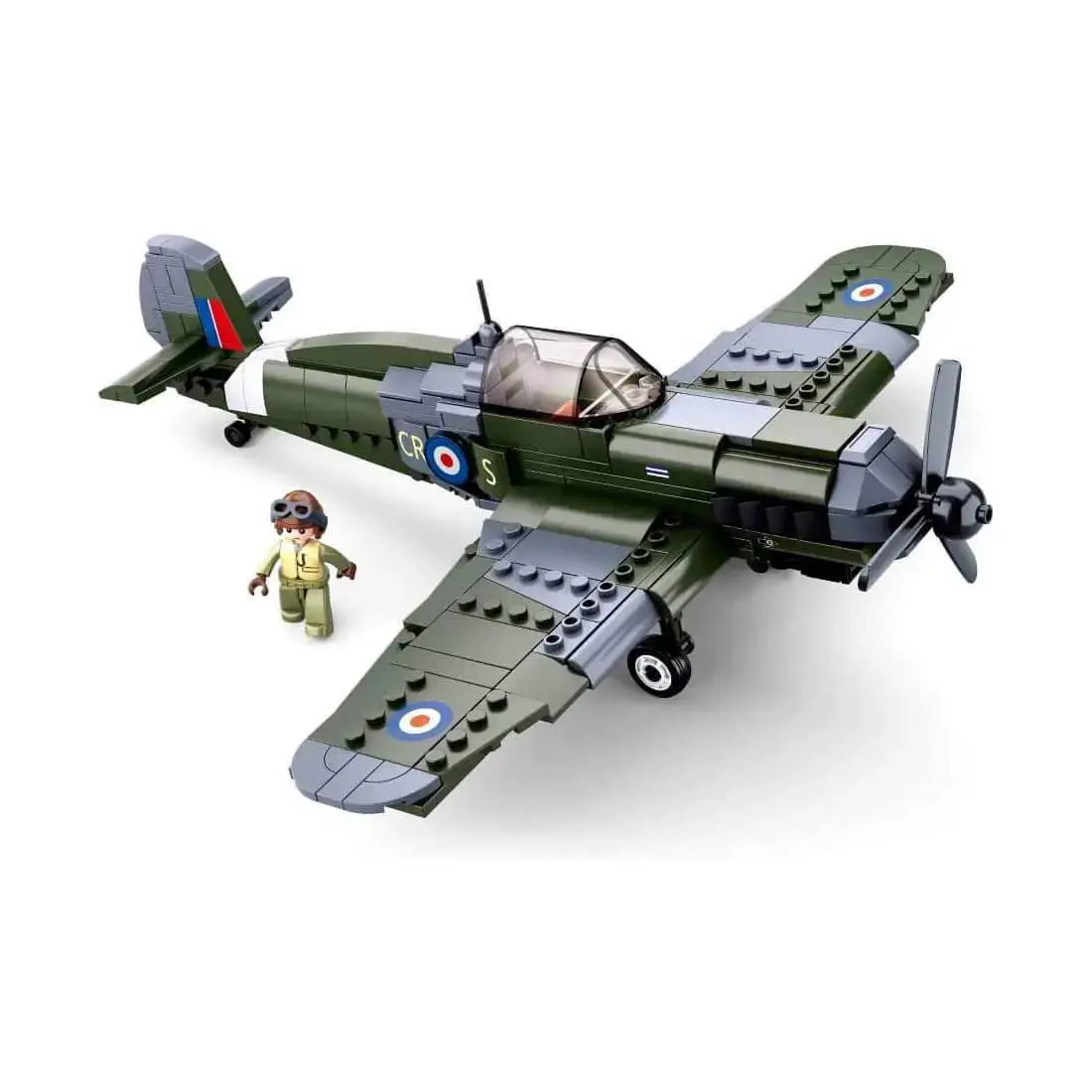 Sluban British Army Fighter Plane Set M38-B0712 1