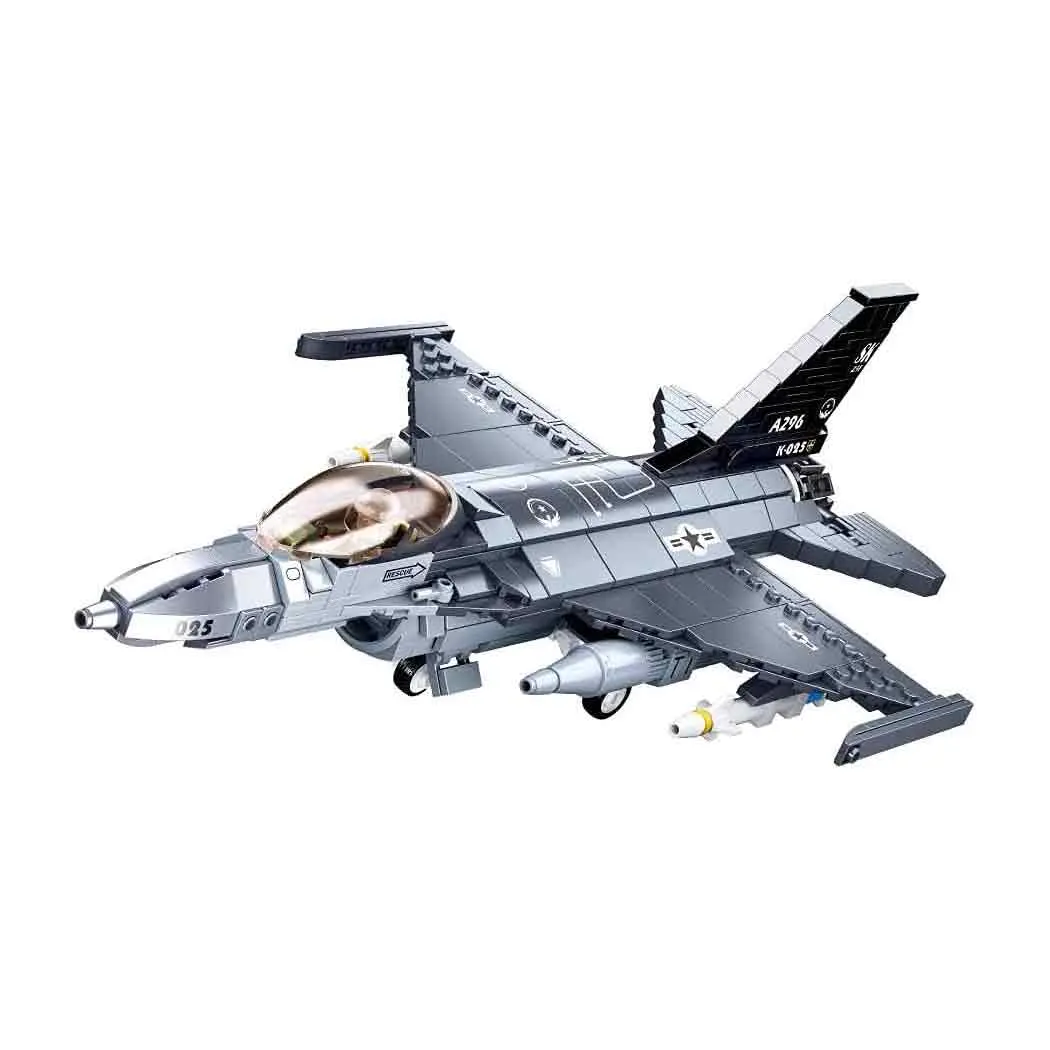 Sluban F16 Falcon Fighter Aircraft Plane Set M38-B0891 1