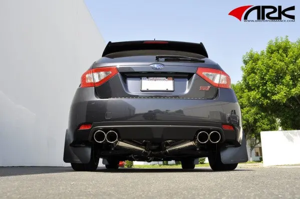 2008-2014 Subaru Wrx / Sti Hatchback Grip Exhaust System W/ Polished Tips | Ark - Sm1301-0110G 1