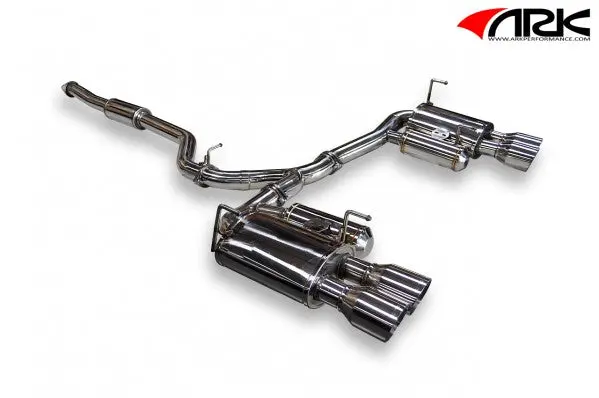 2011-2014 Subaru Wrx / Sti Sedan Dt-S Exhaust System W/ Polished Tips | Ark - Sm1302-0110D 1