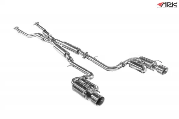 2014-2016 Lexus Is250 / Is350 [Rwd] Grip Exhaust System W/ Polished Tips | Ark - Sm1500-0114G 1