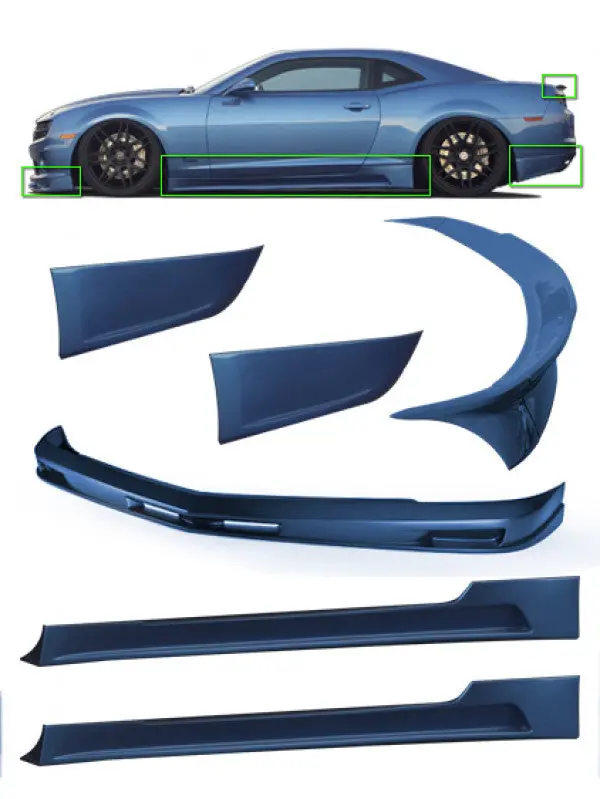 2010-2013 Chevy Camaro Ss 6-Piece Body Kit - Kb51000kt 1