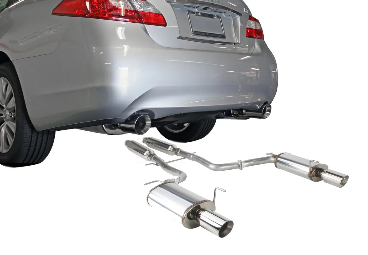 2011-2013 Infiniti M56 / 2014-2018 Q70] - Stillen Stainless Steel Near Cat-Back Exhaust System - 504456 1