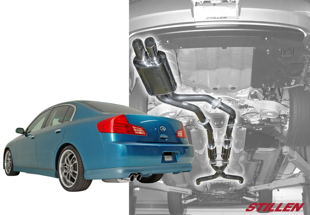 2003-2006 Infiniti G35 Sedan [Gen 2] - Stillen Stainless Steel Cat-Back Exhaust System - 504370 1