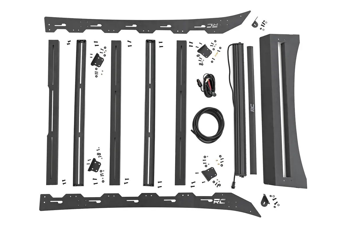 Roof Rack | Front Led Lights | Toyota Tacoma 2Wd/4Wd | 2005-2022 | Rough Country | 73107 1