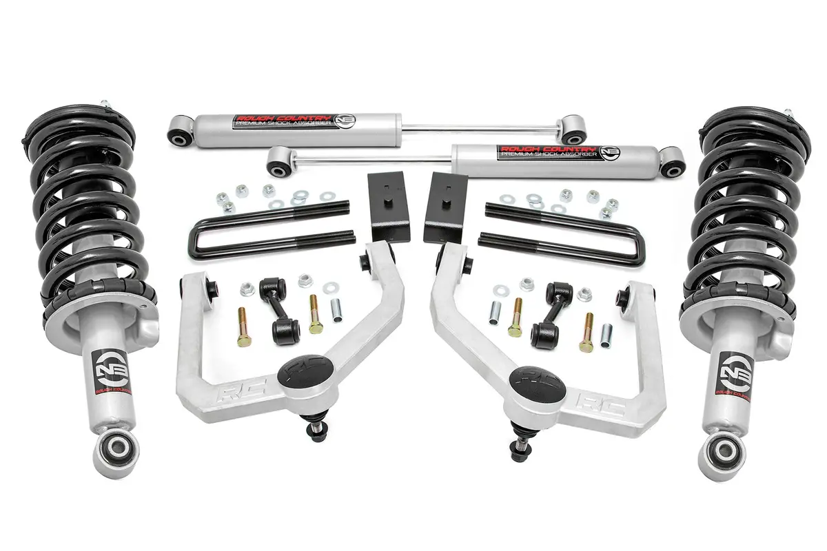3 Inch Lift Kit | N3 Struts & Shocks | Nissan Titan 4Wd | 2017-2022 | Rough Country | 83431 1
