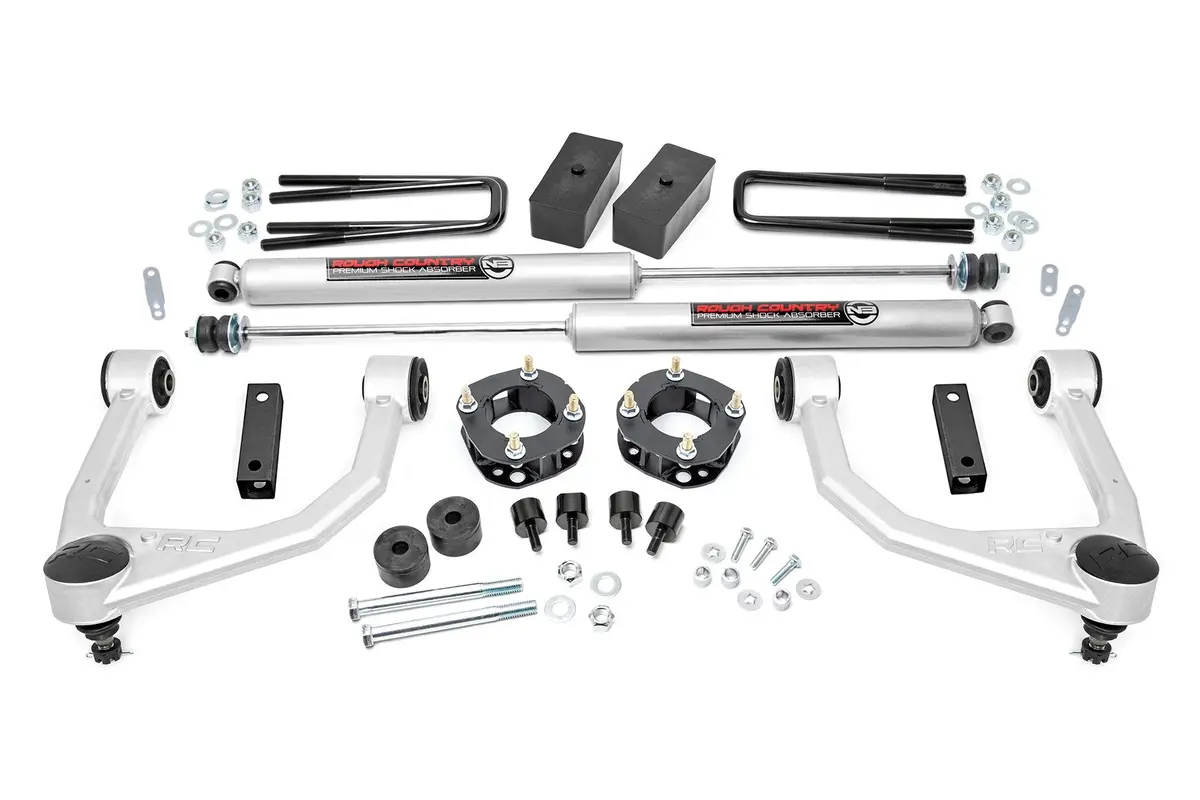 3.5 Inch Lift Kit | N3 Struts | Toyota Tundra 4Wd | 2007-2021 | Rough Country | 76830 1