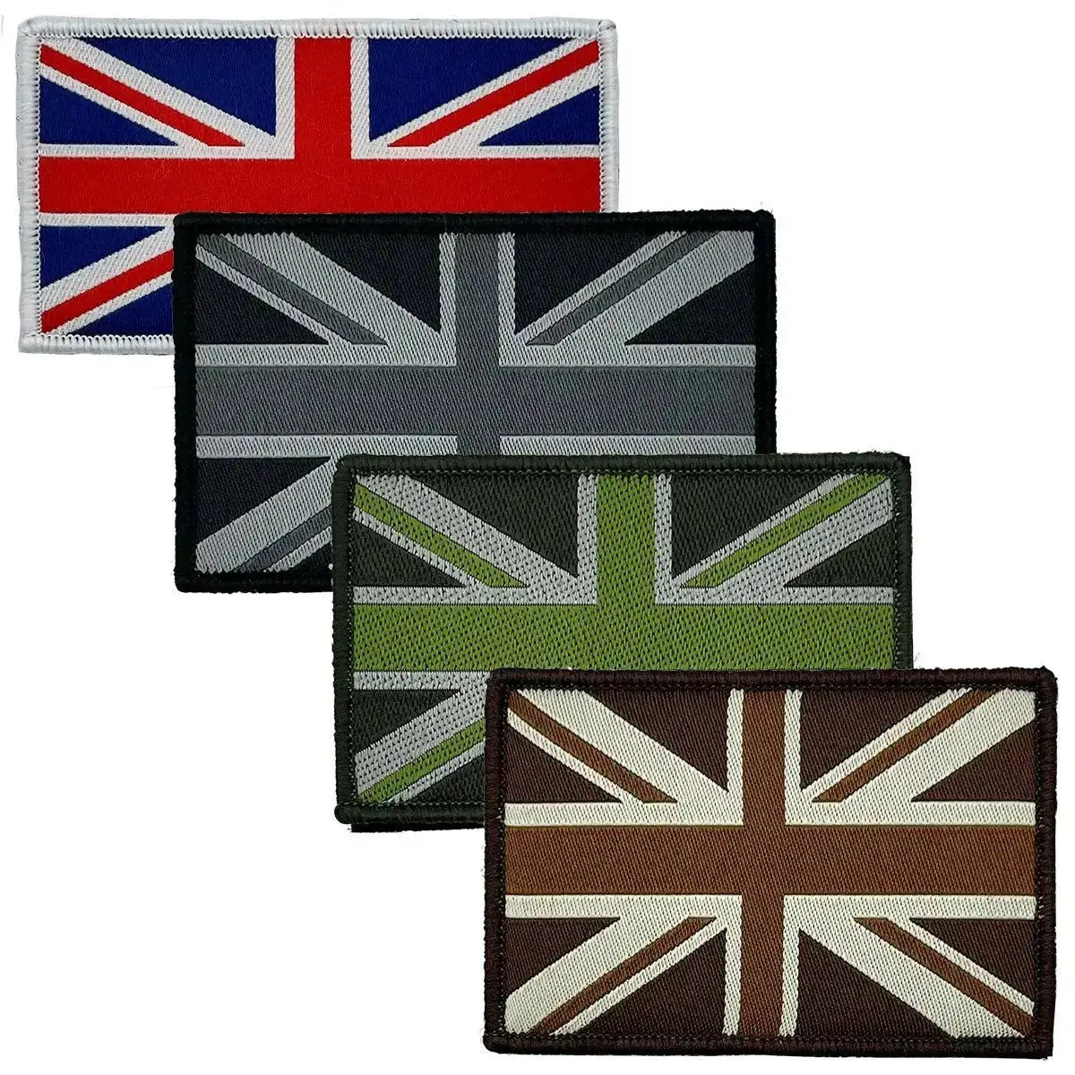 Union Jack Patch With Hook And Loop Backing 1