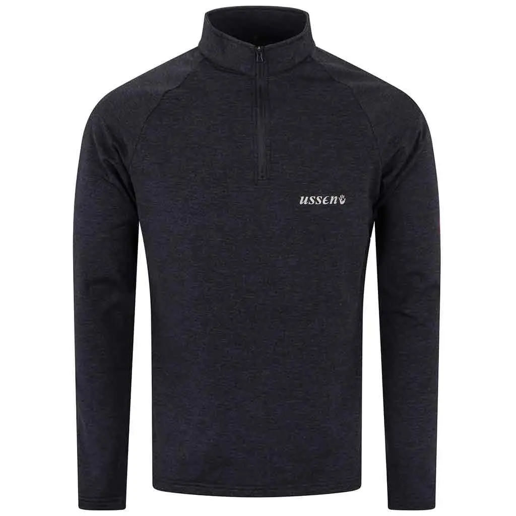 Ussen Baltic Norj Zipped Black Thermal Mens Top 1