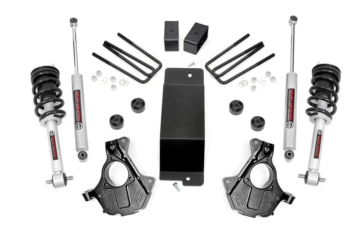 3.5 Inch Lift Kit | Cast Steel Lca| N3 Strut | Chevrolet Silverado/Gmc Sierra 1500 | 2007-2013 | Rough Country | 11932 1